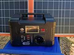 Statie de curent plus panou solar